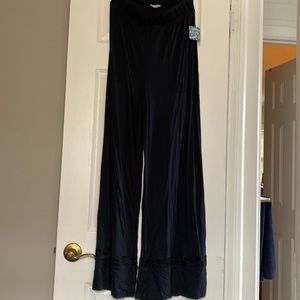 NEW free people pj pants medium black